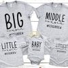 Big Little Middle Cousins Grey Shirts Family Shirts