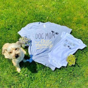 Dog Mom & My Sibling has Paws Shirts Family Shirts