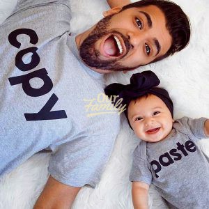 Copy & Paste Gray Shirts Family Shirts