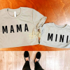 Mama & Mini Gray Shirts Family Shirts
