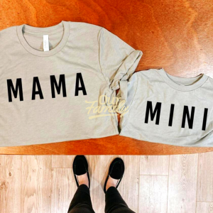 Mama & Mini Gray Shirts Family Shirts