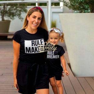 Rule Maker Rule Breaker Black Matching Shirts