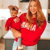 Red Mama & Mini Sweatshirts Family Shirts