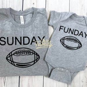 Sunday Funday Gray Shirts Family Shirts