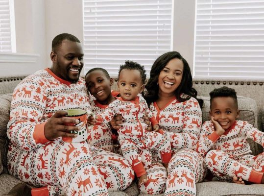 Christmas Garland Pajamas Family Shirts photo review