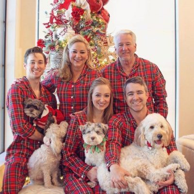Christmas Reindeer and Snowflake Pajamas Family Shirts photo review