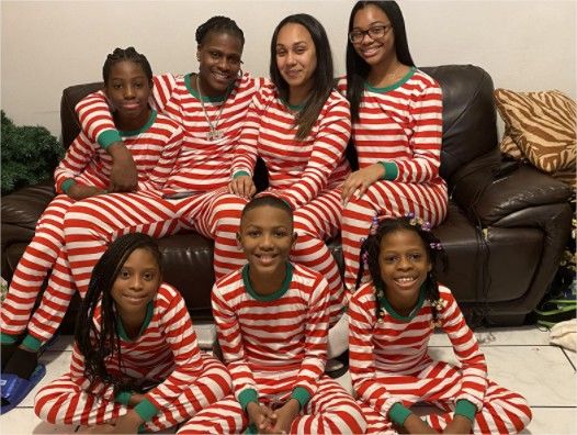 Christmas Stripes Pajamas Family Shirts photo review