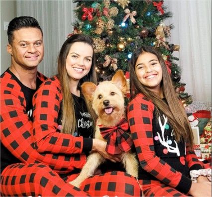 Christmas Stripes Pajamas Family Shirts photo review