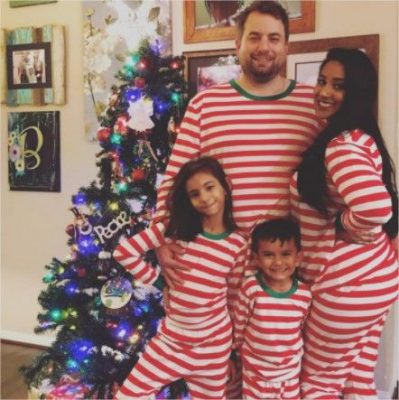 Christmas Stripes Pajamas Family Shirts photo review