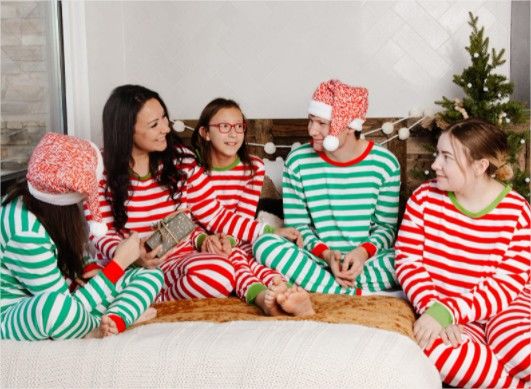 Christmas Tree Green Pajamas Family Shirts photo review