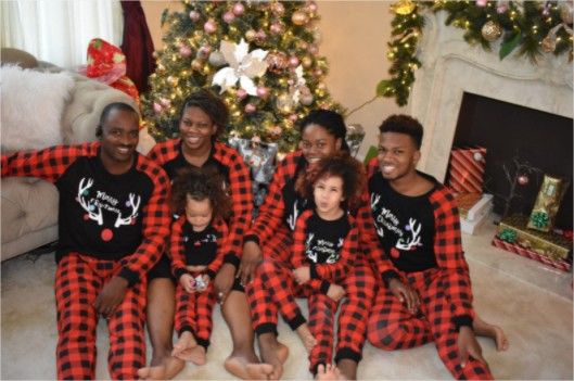 Green Family Christmas Pajamas Family Shirts photo review